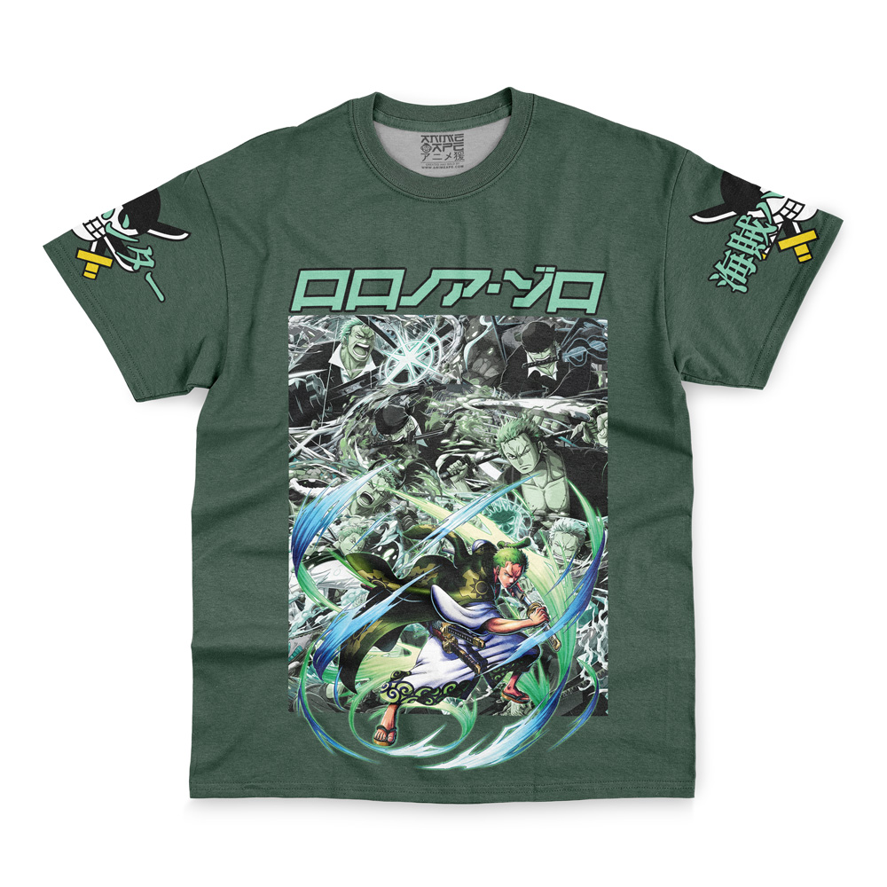 Roronoa Zoro One Piece Streetwear T-Shirt - Image 2