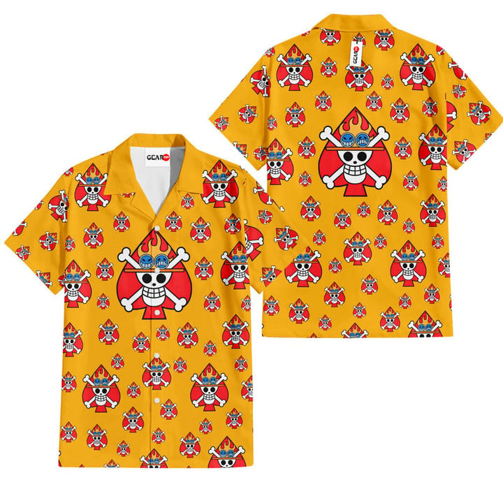 Portgas D. Ace Symbols Hawaiian T-shirt