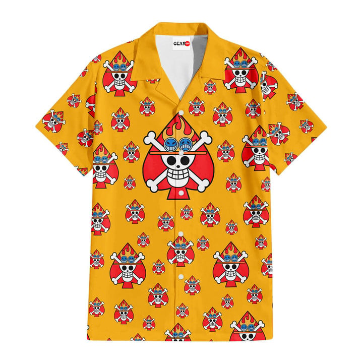 Portgas D. Ace Symbols Hawaiian T-shirt - Image 2