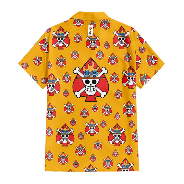 Portgas D. Ace Symbols Hawaiian T-shirt - Image 3