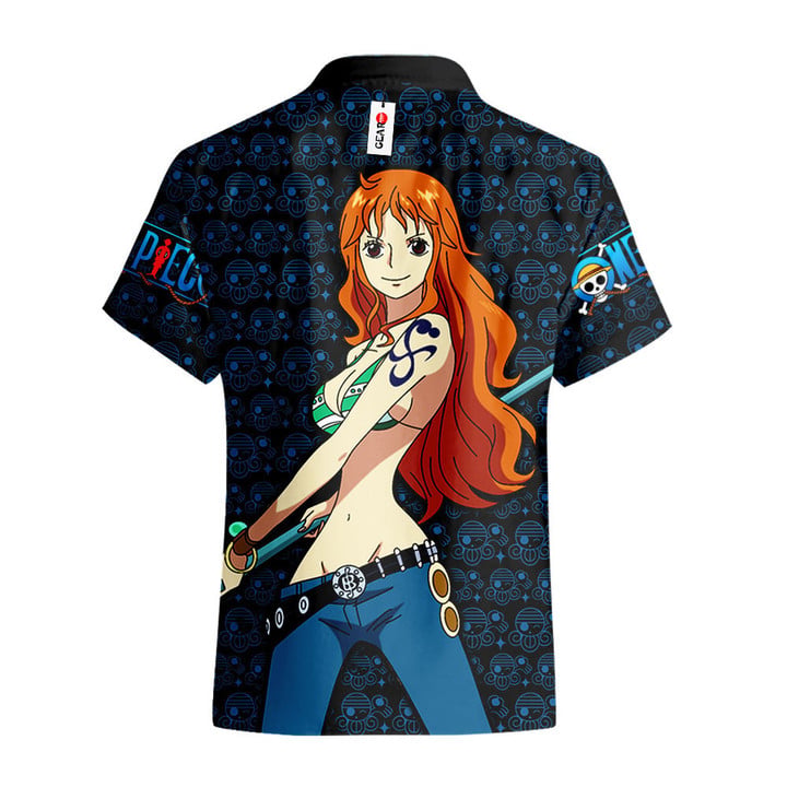 Nami Anime Character Hawaiian Shirt - Image 2