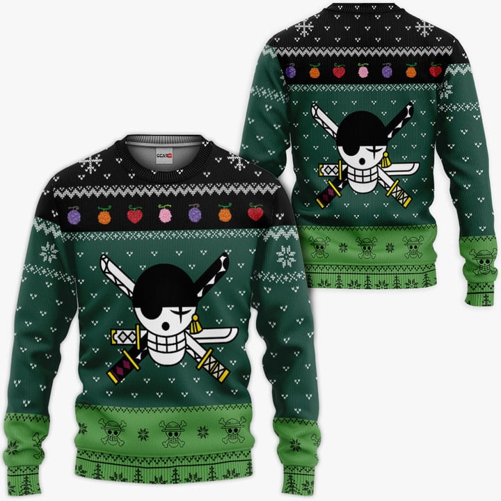 Zoro OP Symbol Ugly Sweater Christmas