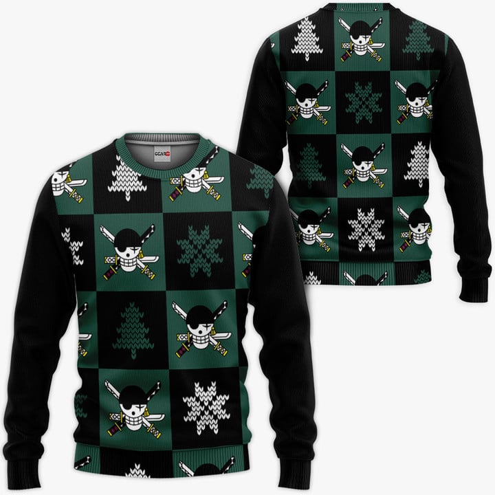 Zoro Roronoa Symbol Ugly Sweater Christmas