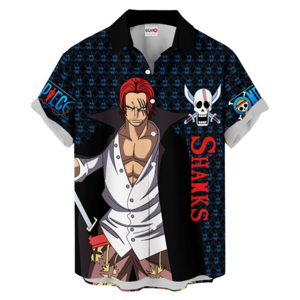 Shanks Character Anime Hawaiian Shirt - Image 3