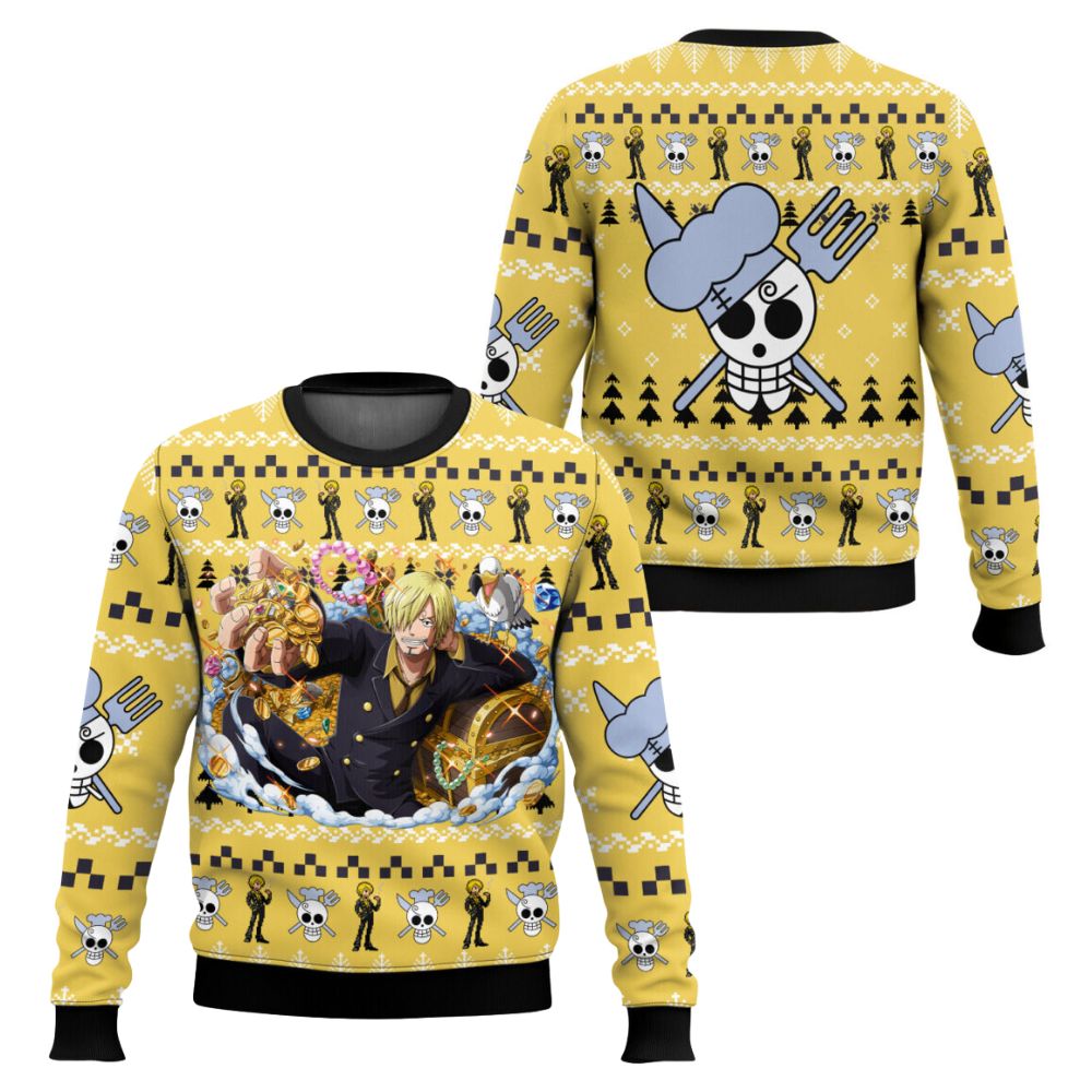 Hot Sanji OP Ugly Christmas Sweater