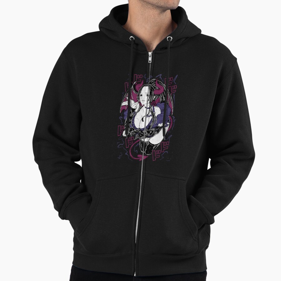 Boa Hancock Serpent Queen Zip Hoodie Jacket