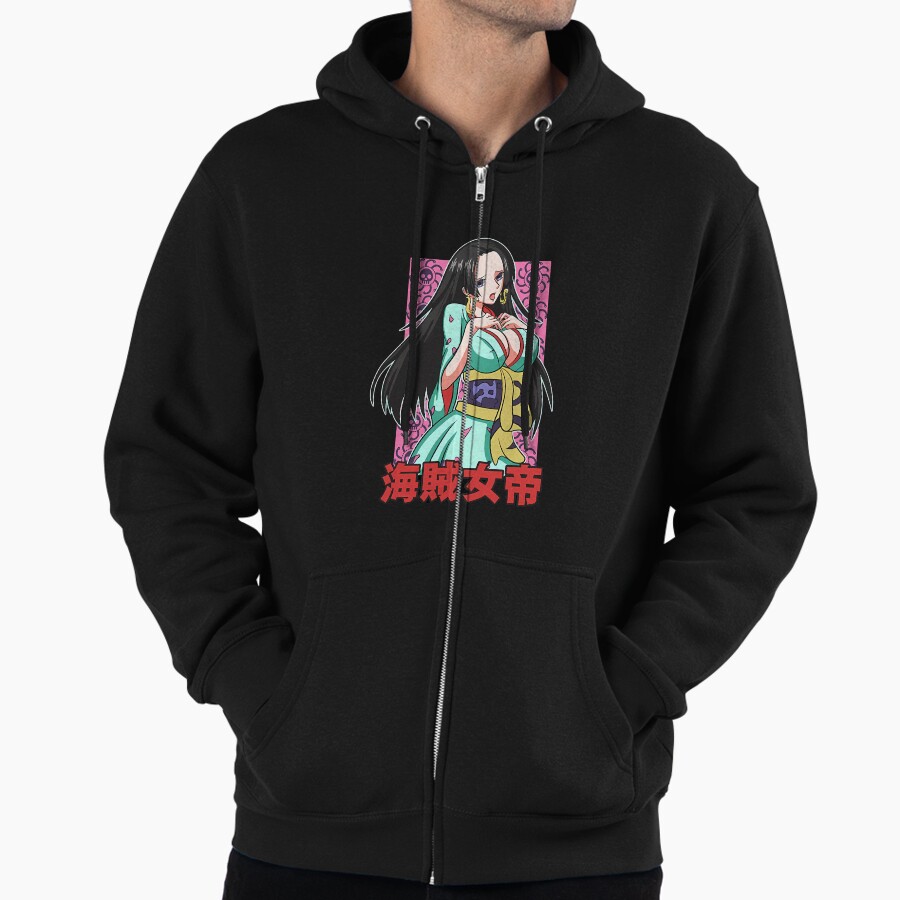Boa Hancock Elegant Style Zip Hoodie Jacket