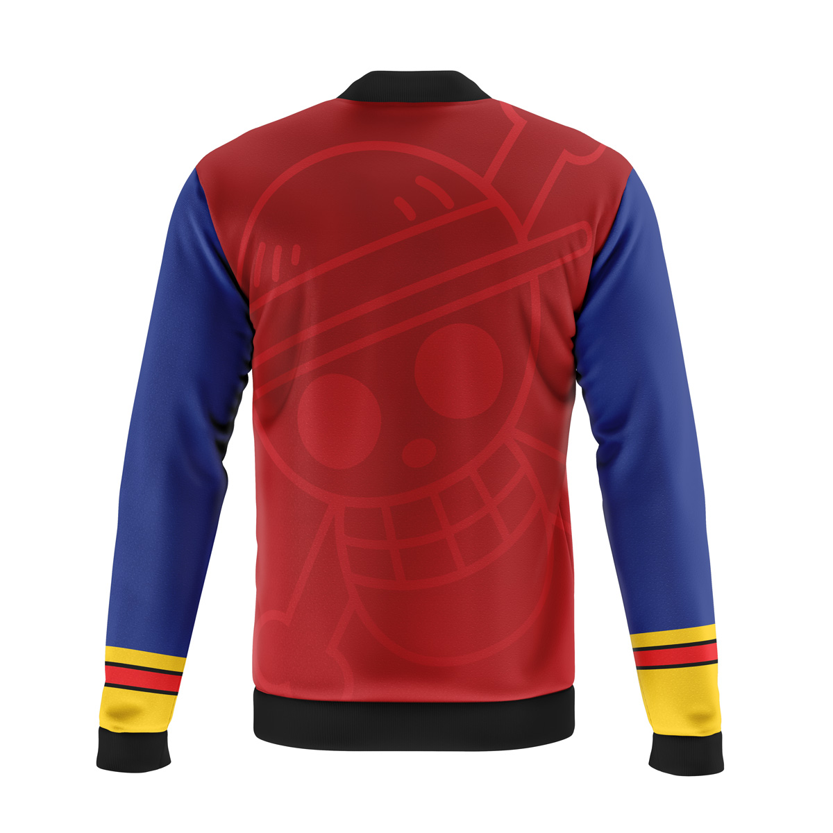 Luffy Straw Hat v2 One Piece Casual Bomber Jacket - Image 2