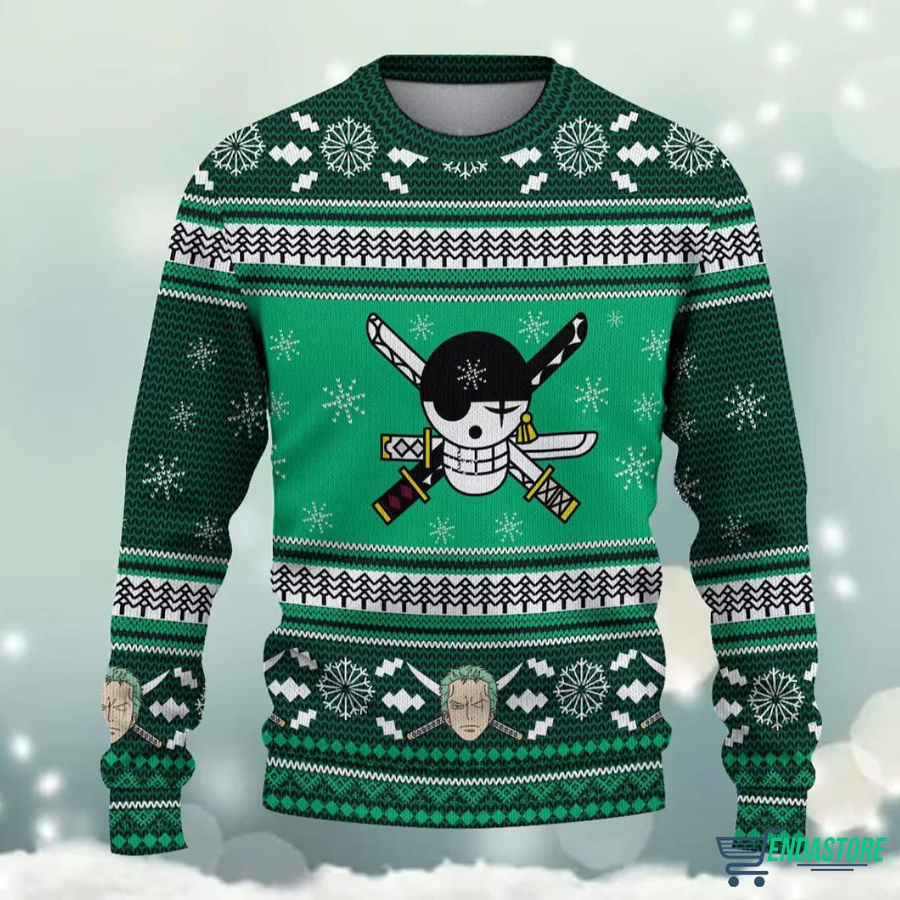 Roronoa Zoro Christmas 3D Ugly Sweater Christmas