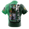 Roronoa Zoro OP Short Sleeve Hawaiian Shirtt BACK Mockup - One Piece Shop