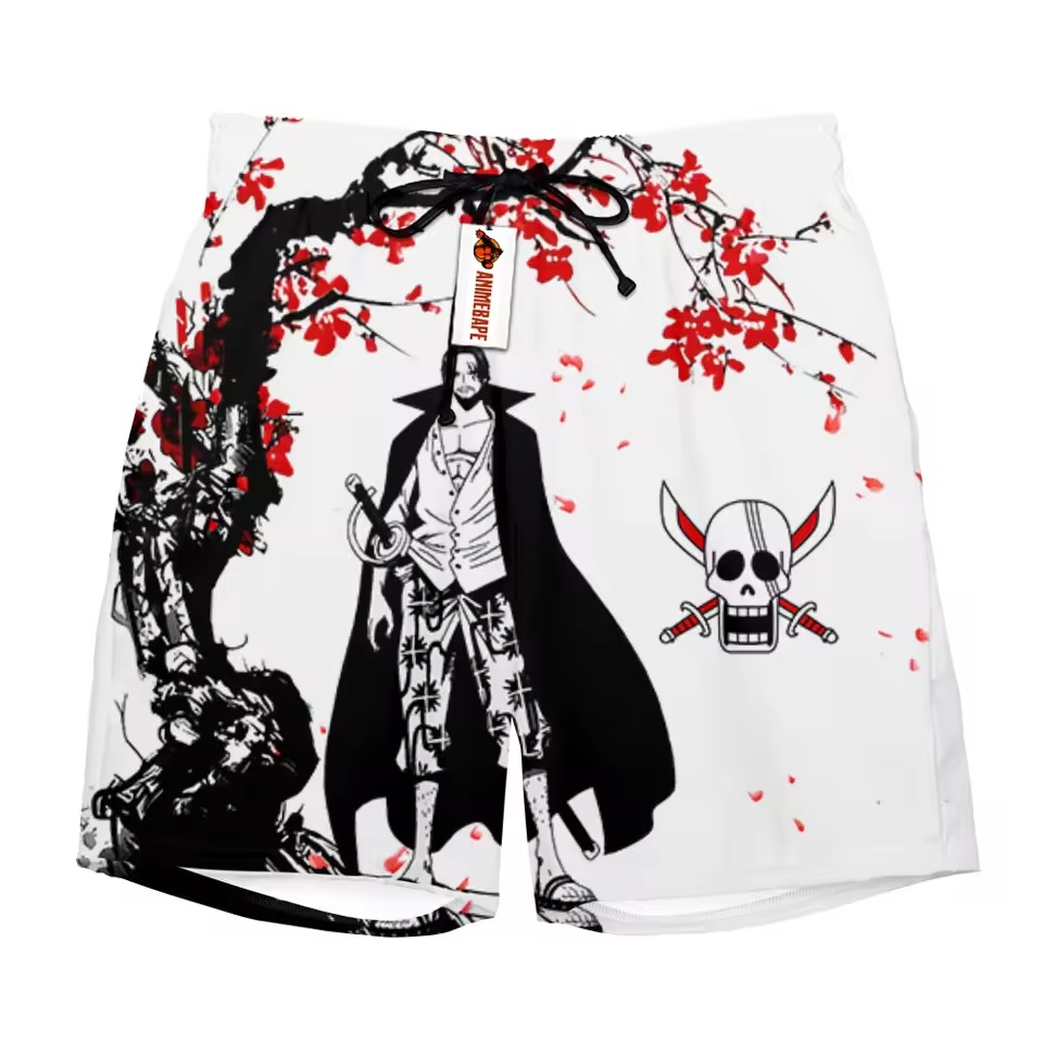 Shanks OP Anime Character Swim Trunks - Image 2