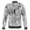 Straw Hat Wanted Posters One Piece Bomber Jacket BACK Mockup - One Piece Shop