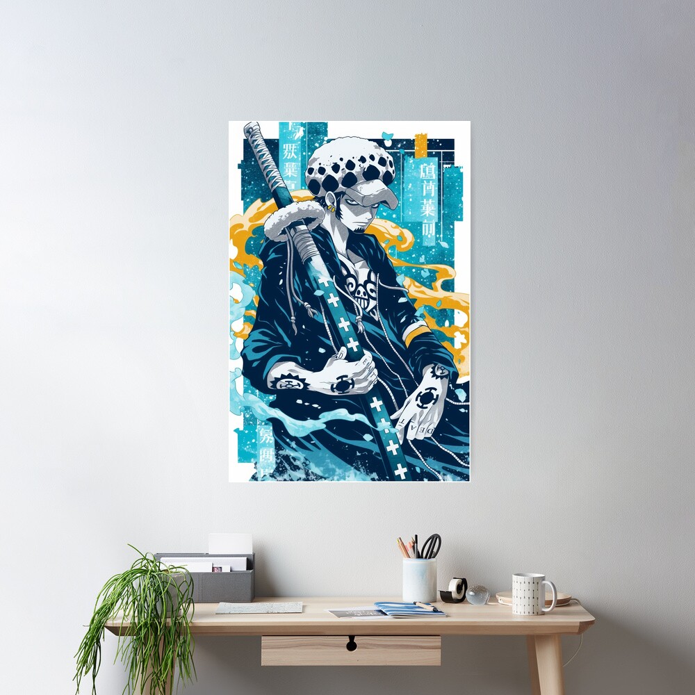 Trafalgar Blue Yellow Halftone Poster Poster - Image 2