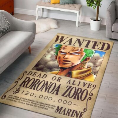 Zoro One Piece Anime Movies Area Rug