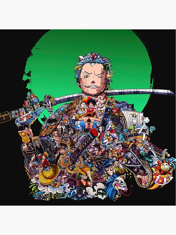 One Piece Zoro Throw Pillow - Image 2