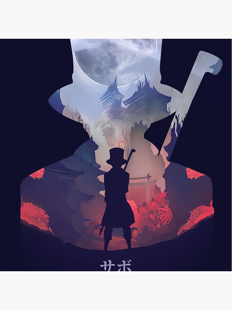 Sabo One Piece Anime Throw Pillow - Image 2
