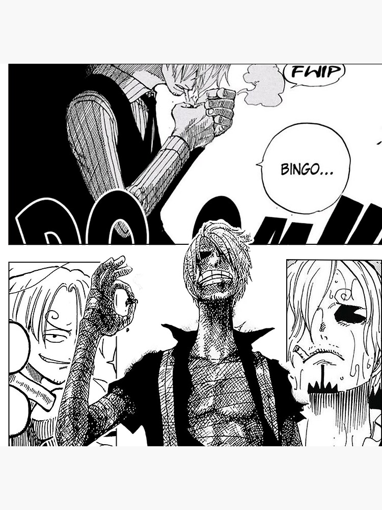 Vinsmoke Sanji Bingo One Piece Manga Tribute Throw Pillow - Image 2