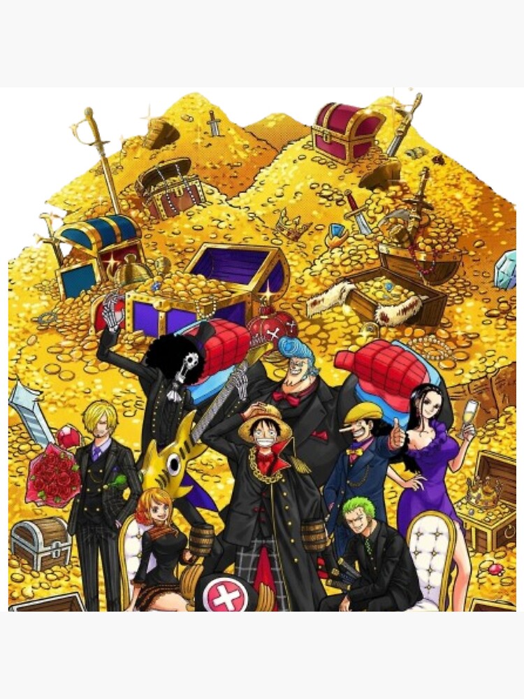 One Piece Straw Hat Pirates Treasure Throw Pillow - Image 2