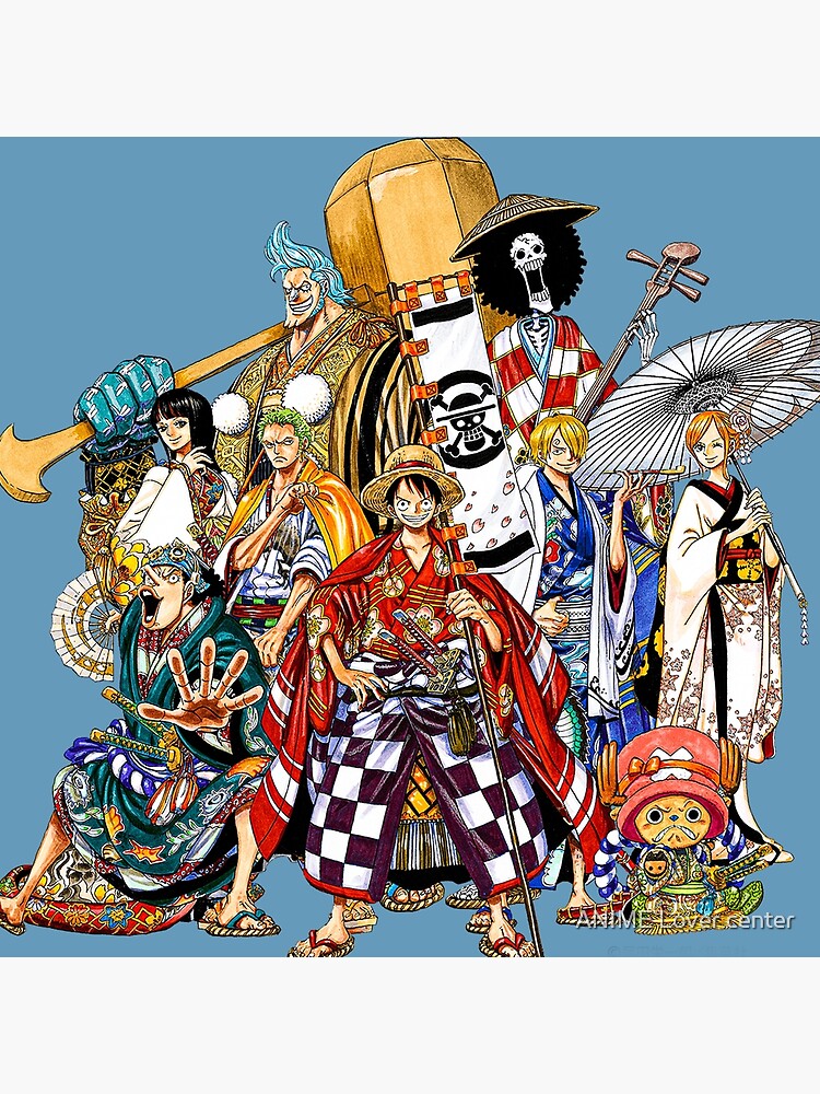 Straw Hat Pirate Crew One Piece Throw Pillow - Image 2