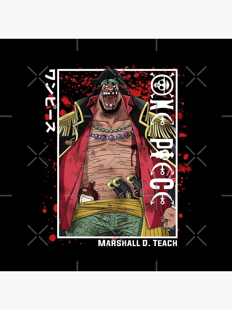 One Piece Marshall D Teach Throw Pillow - Image 2