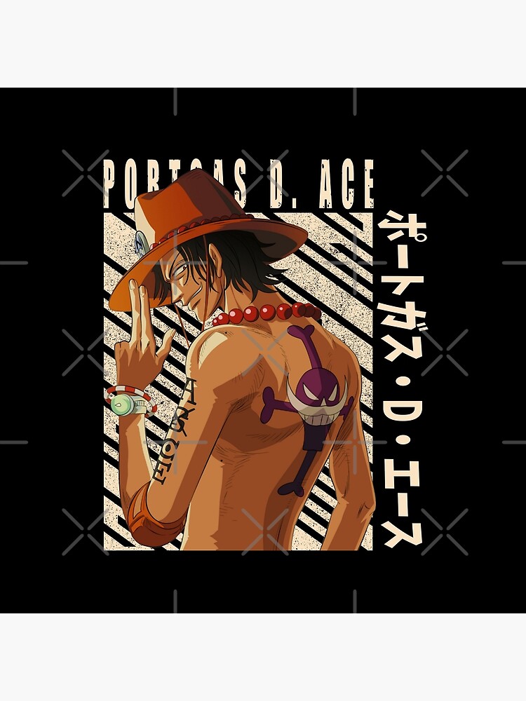 One Piece Portgas D Ace Throw Pillow - Image 2