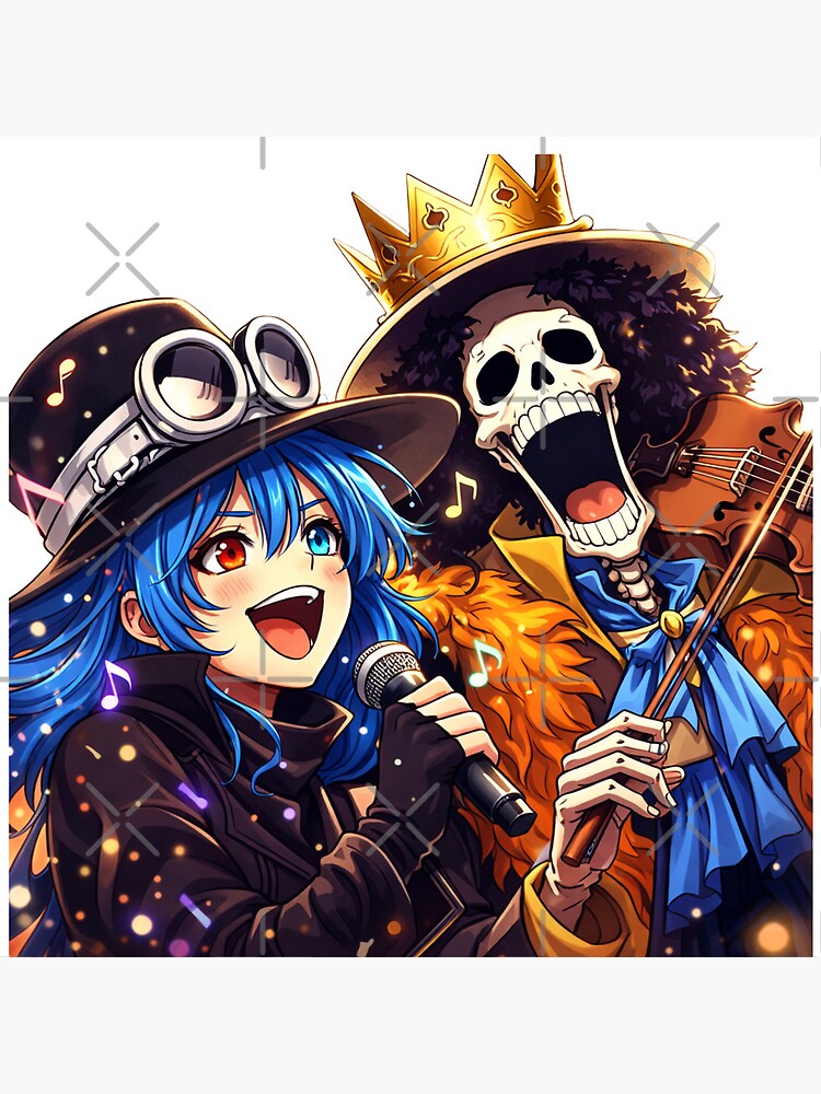Soul King Brook And Gunko Singing Duet Throw Pillow - Image 2