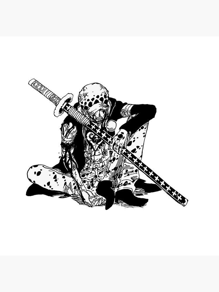Cool Trafalgar Law One Piece Throw Pillow - Image 2