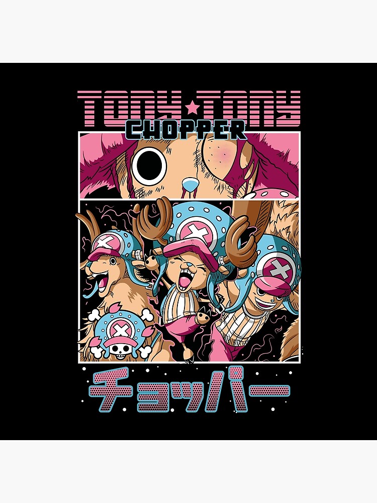 Tony Tony Chopper Retro Throw Pillow - Image 2