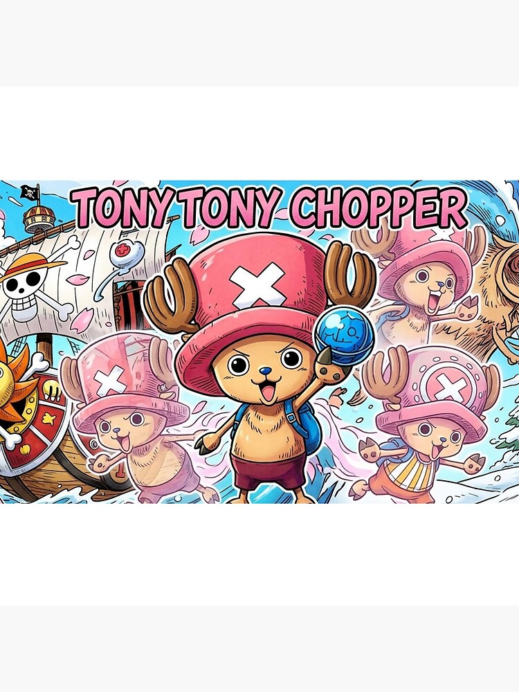 Tony Chopper One Piece Anime Throw Pillow - Image 2