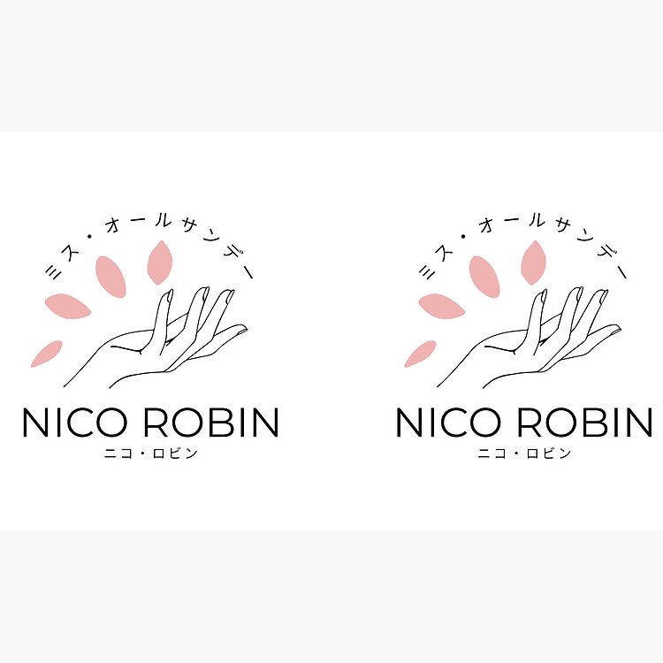 Nico Robin One Piece Subtle Minimal Design Logo Mug - Image 2