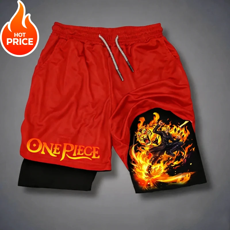 One Piece Sanji Double-Layer Swim Trunks - Image 2