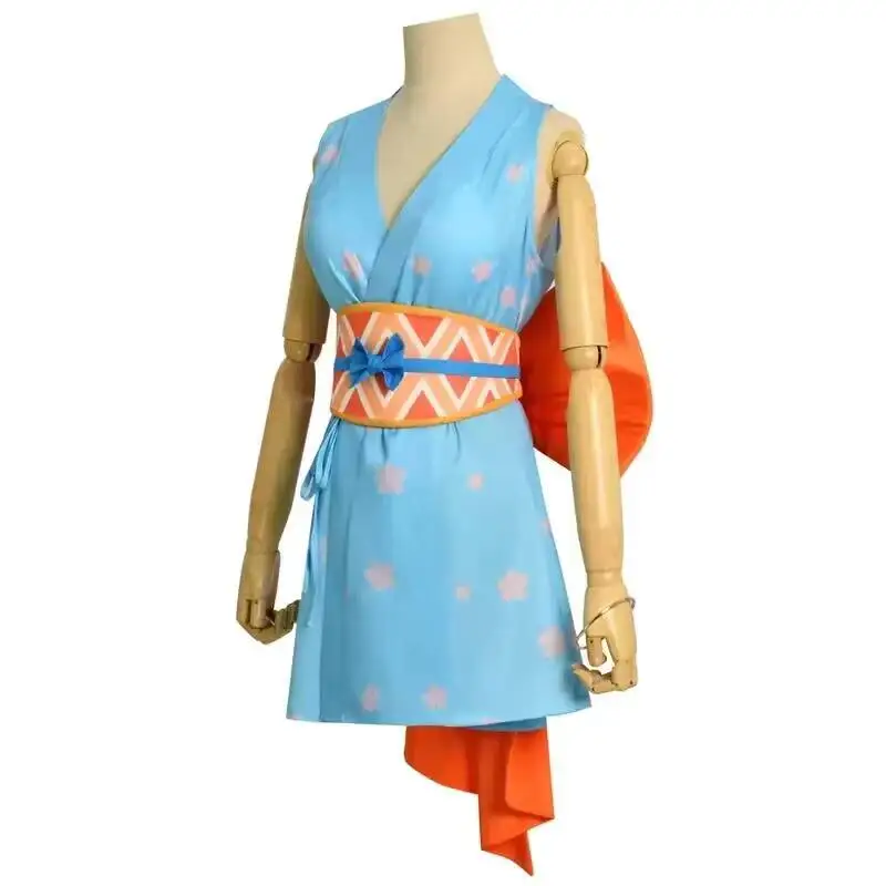 Nami Kimono Dress Set with Wig Cosplay Costume - Image 3