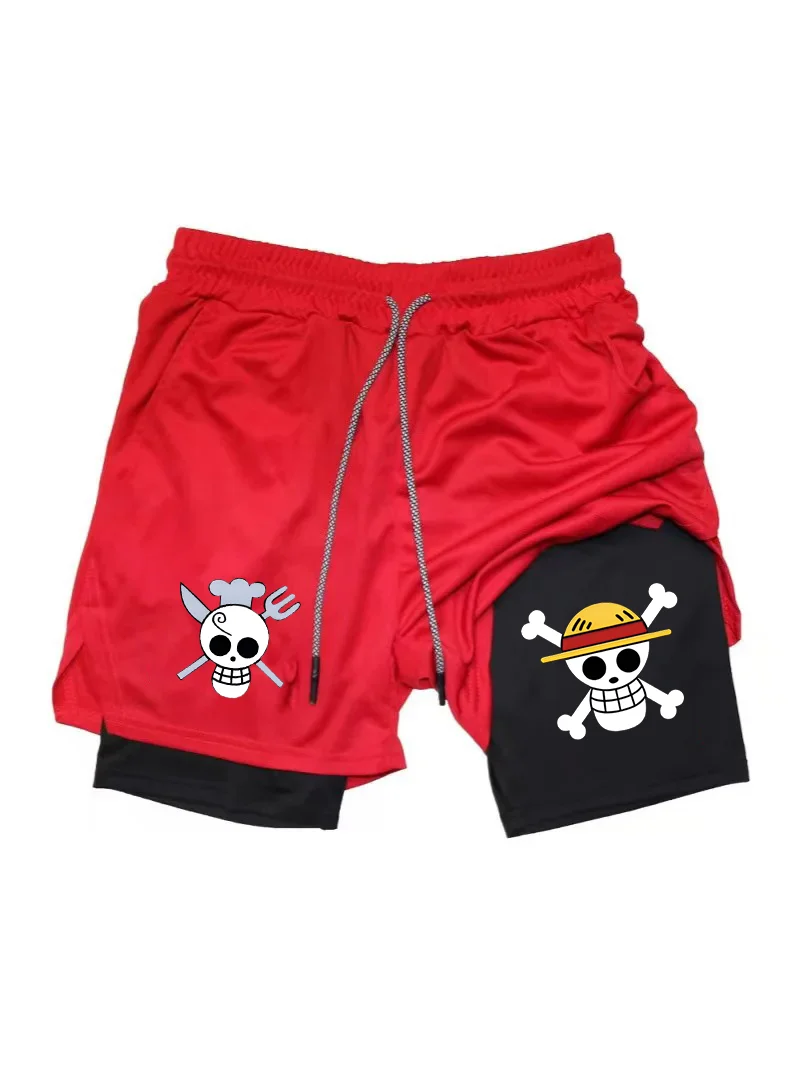 Sanji 2-in-1 Double-Layer Shorts Swim Trunks - Image 4