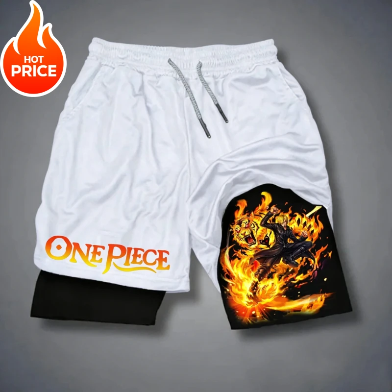 One Piece Sanji Double-Layer Swim Trunks - Image 4