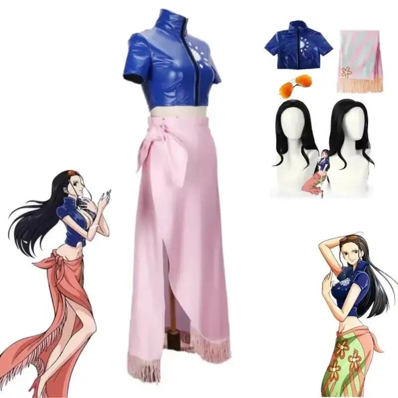 Nico Robin Anime Kimono Dress Cosplay Costume Set