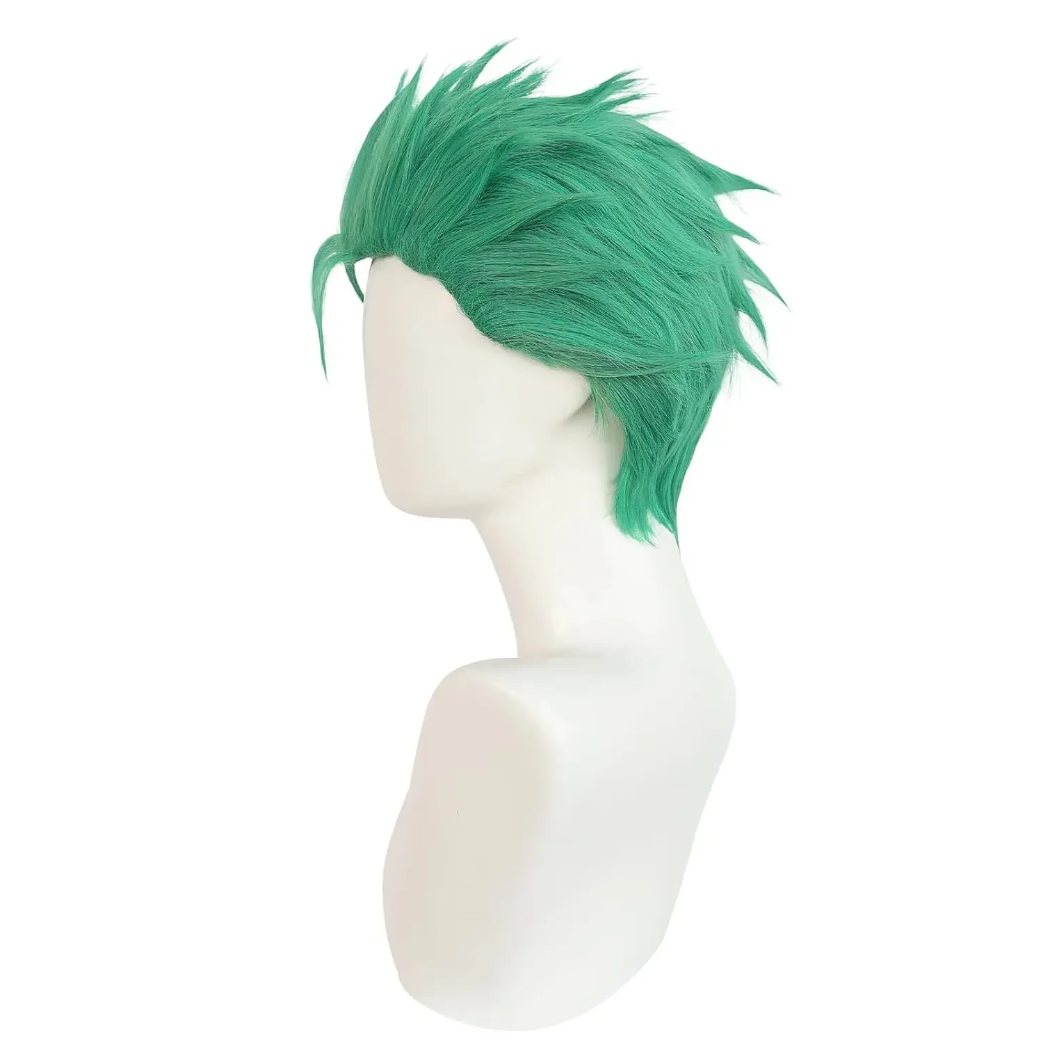 Anime Zoro Wig Short Green Layered Cosplay Wig - Image 3