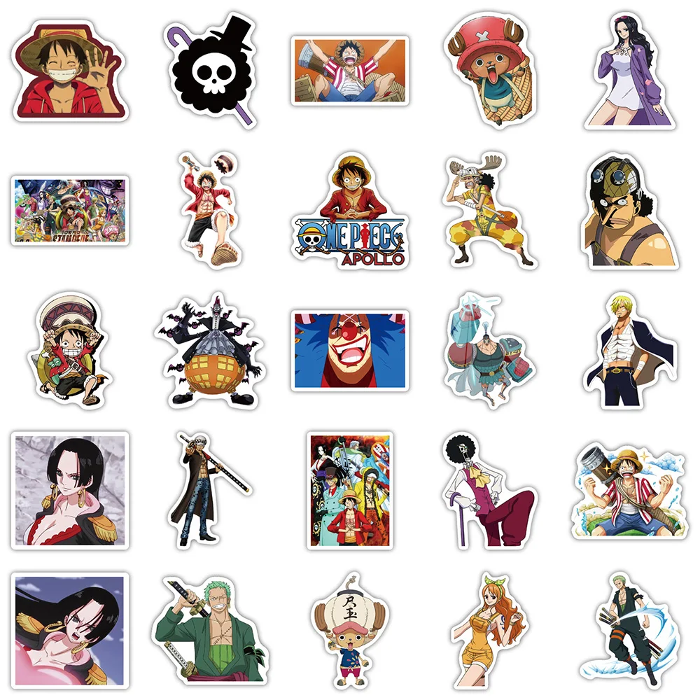 10/30/50pcs Anime ONE PIECE All Characters Waterproof Sticker - Image 5