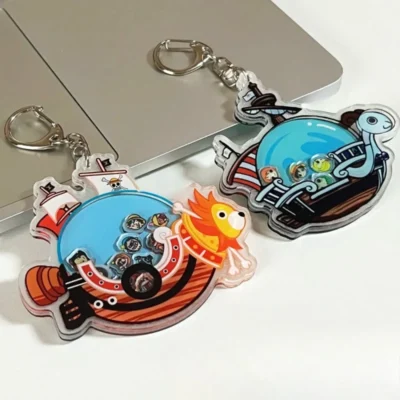 ONE PIECE Luffy Pirate Ship Anime Keychain