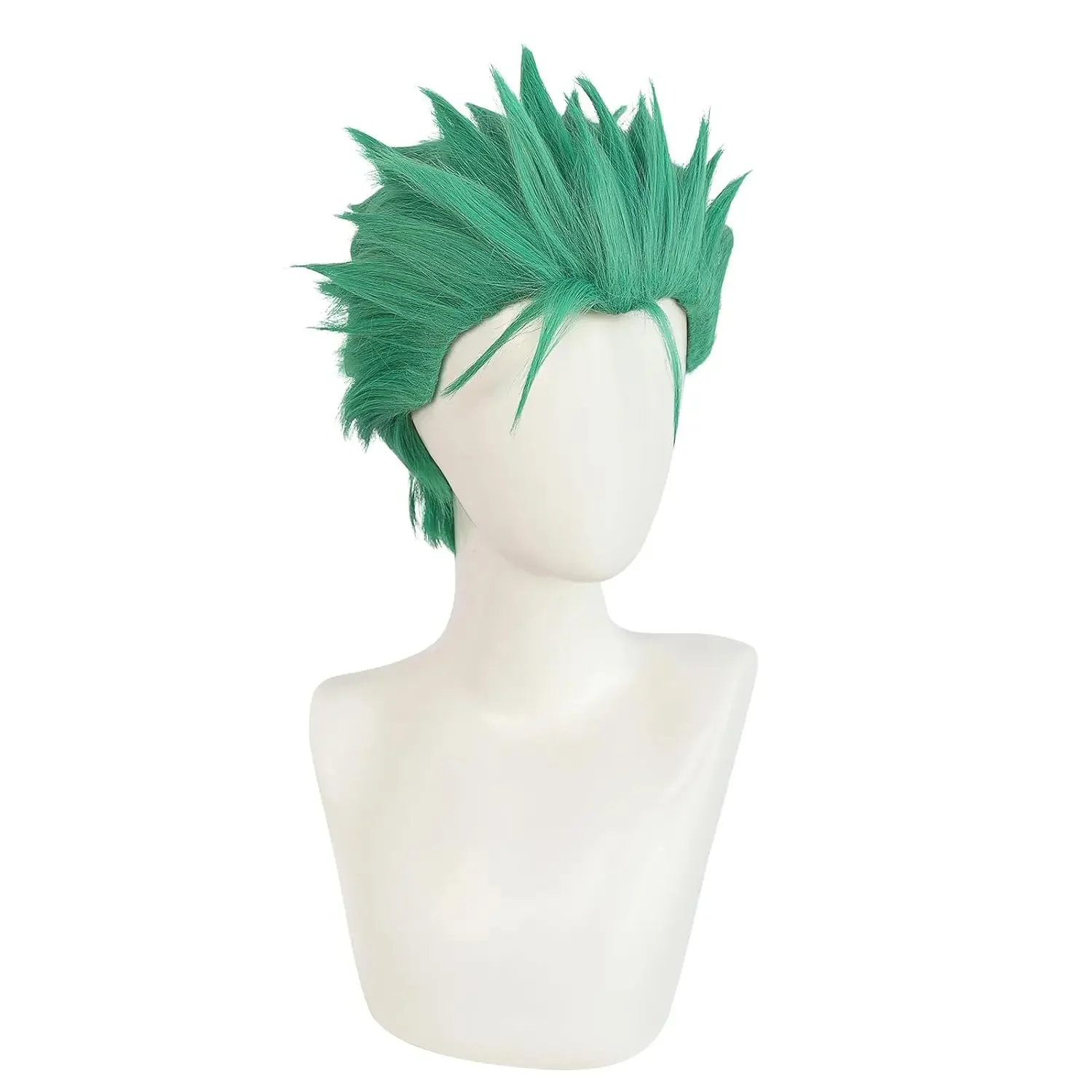 Anime Zoro Wig Short Green Layered Cosplay Wig - Image 2