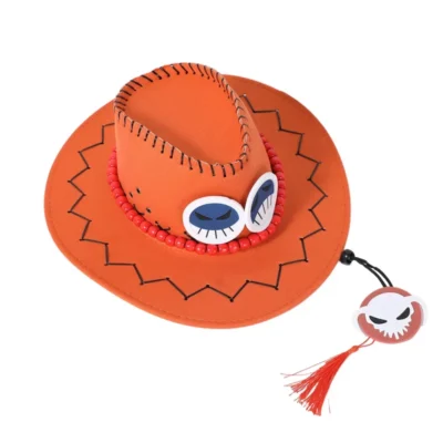 Ace Orange Cowboy Hat Cosplay