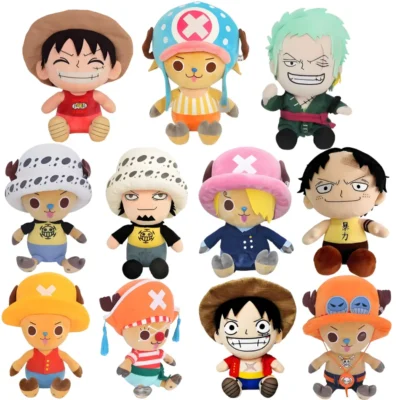 25cm Luffy Chopper Ace One Piece Plush Toy