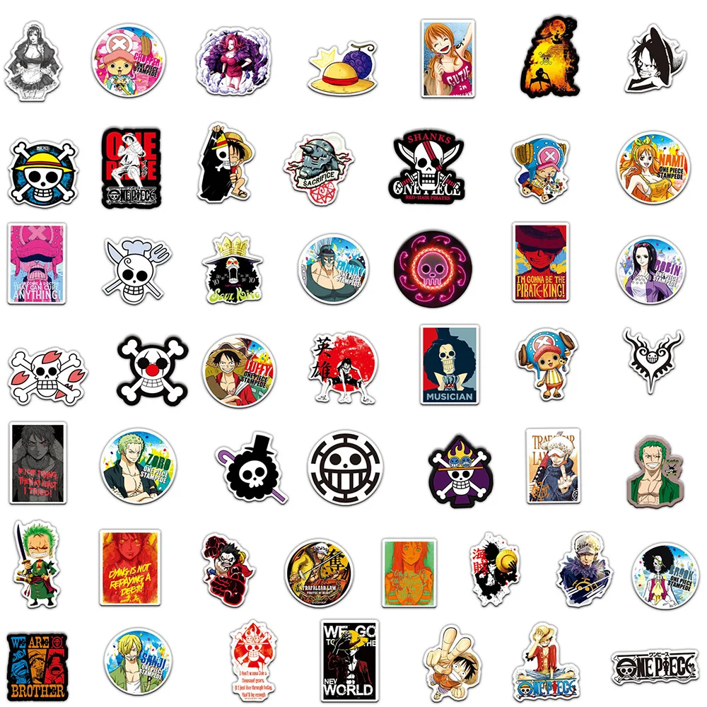 10/30/50/100pcs Anime Graffiti Luffy All Characters Sticker - Image 5