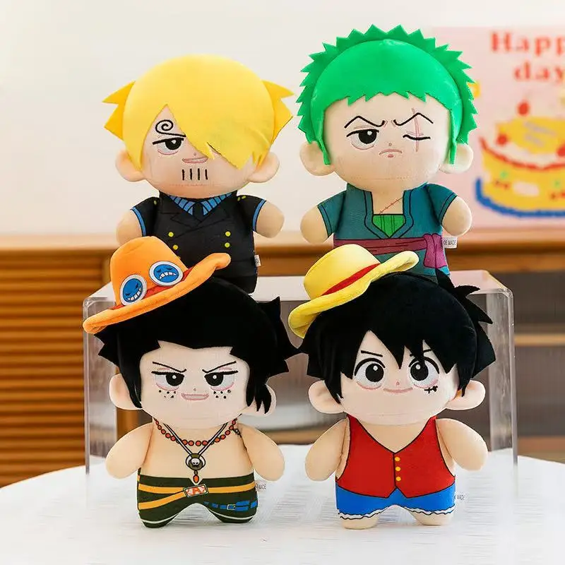 2026 Hot Anime Luffy Zoro Ace Sanji Plush Toy