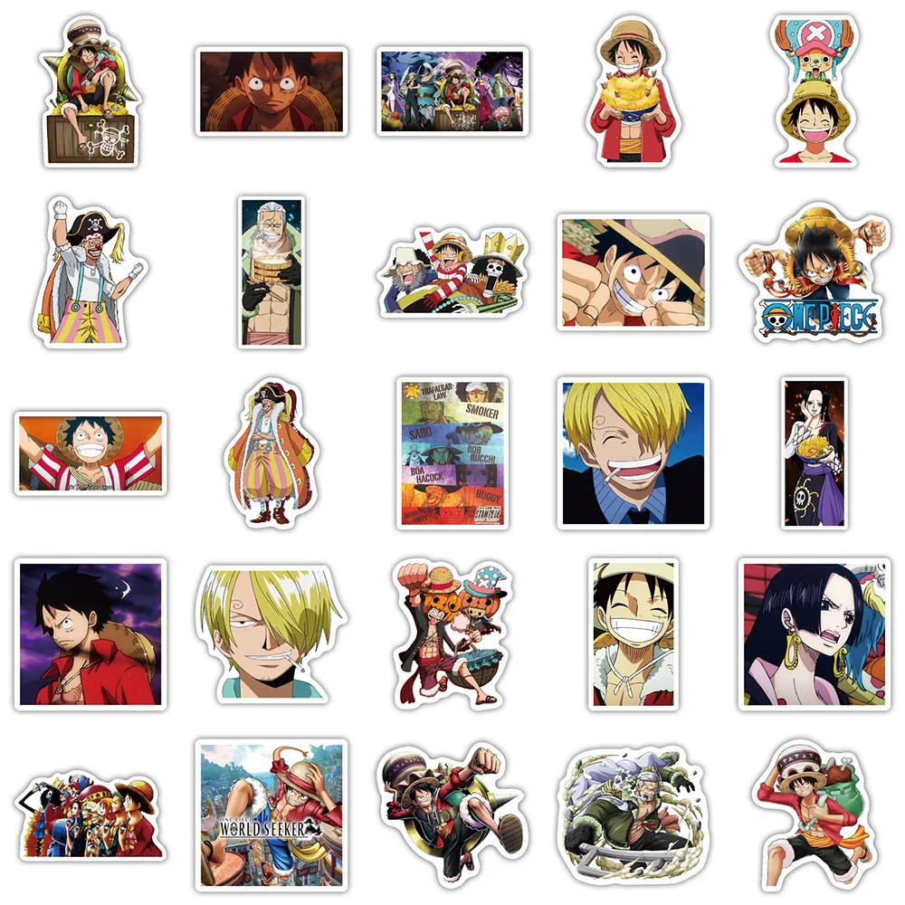10/30/50pcs Anime ONE PIECE All Characters Waterproof Sticker - Image 6