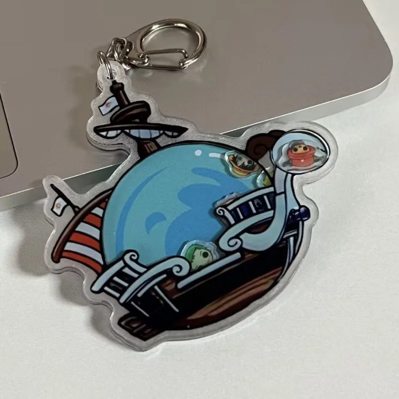 ONE PIECE Luffy Pirate Ship Anime Keychain - Image 2