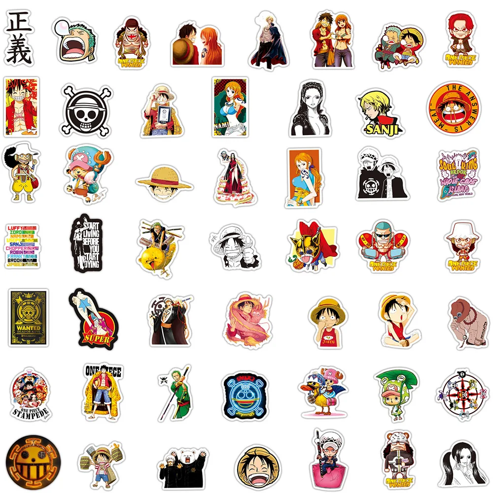 10/30/50/100pcs Anime Graffiti Luffy All Characters Sticker - Image 6