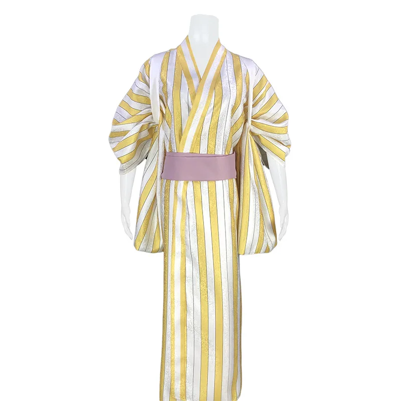Vinsmoke Sanji Wano Outfit Kimono Wig Cosplay Costume - Image 4