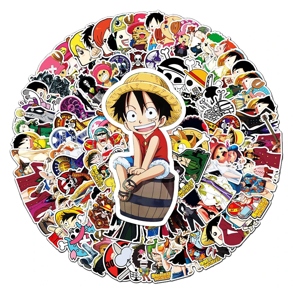 10/30/50pcs ONE PIECE Luffy Zoro Chopper Decal Anime Sticker