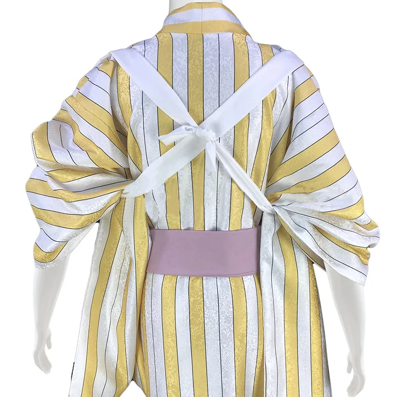 Vinsmoke Sanji Wano Outfit Kimono Wig Cosplay Costume - Image 6