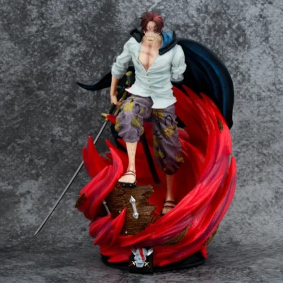 36cm Anime Gk Red Haired Shanks Four Emperor Figure